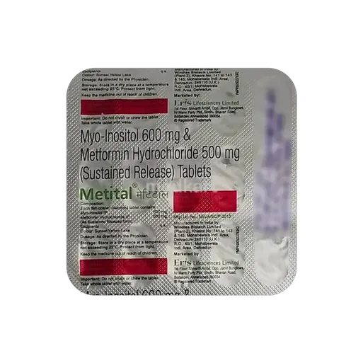 metital 500mg tablet 15's